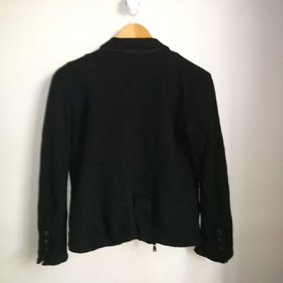 DIESEL Winter Classic Black Boiled Wool Double Breasted Coat / Blazer Size Small - Picture 16 of 16